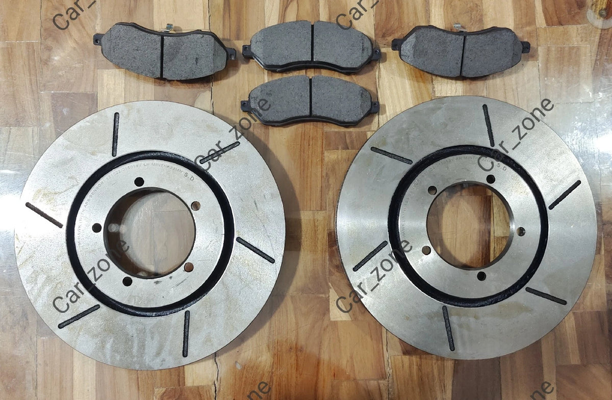 Front Disc Rotors & Pads For Mahindra Scorpio S5 S6 S10 PickUp 2018-2026 0603BAB0023KT