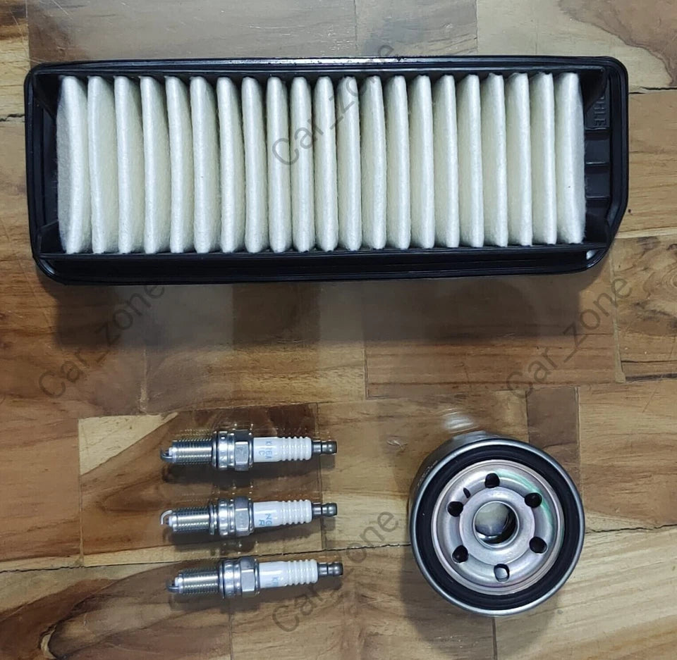OEM SUZUKI CELERIO 1.0 PETROL 2014-2021 SERVICE KIT OIL AIR FILTER SPARK PLUGS