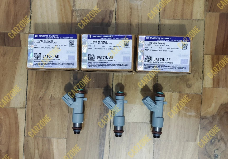 3 Units New Genuine OEM Fuel Injector For Suzuki Celerio 2014-2021 15710M76M00