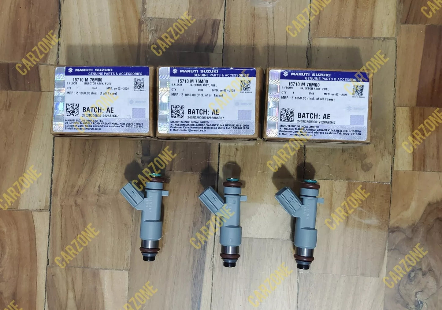 3 Piece New Genuine OEM Fuel Injector For Suzuki Celerio 2014-2021 Gasoline 15710M76M00