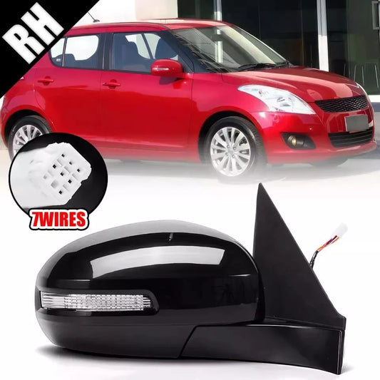 Side Mirror Electric 7 Wire Right Turn Signal Light For Suzuki Swift 2012-2017