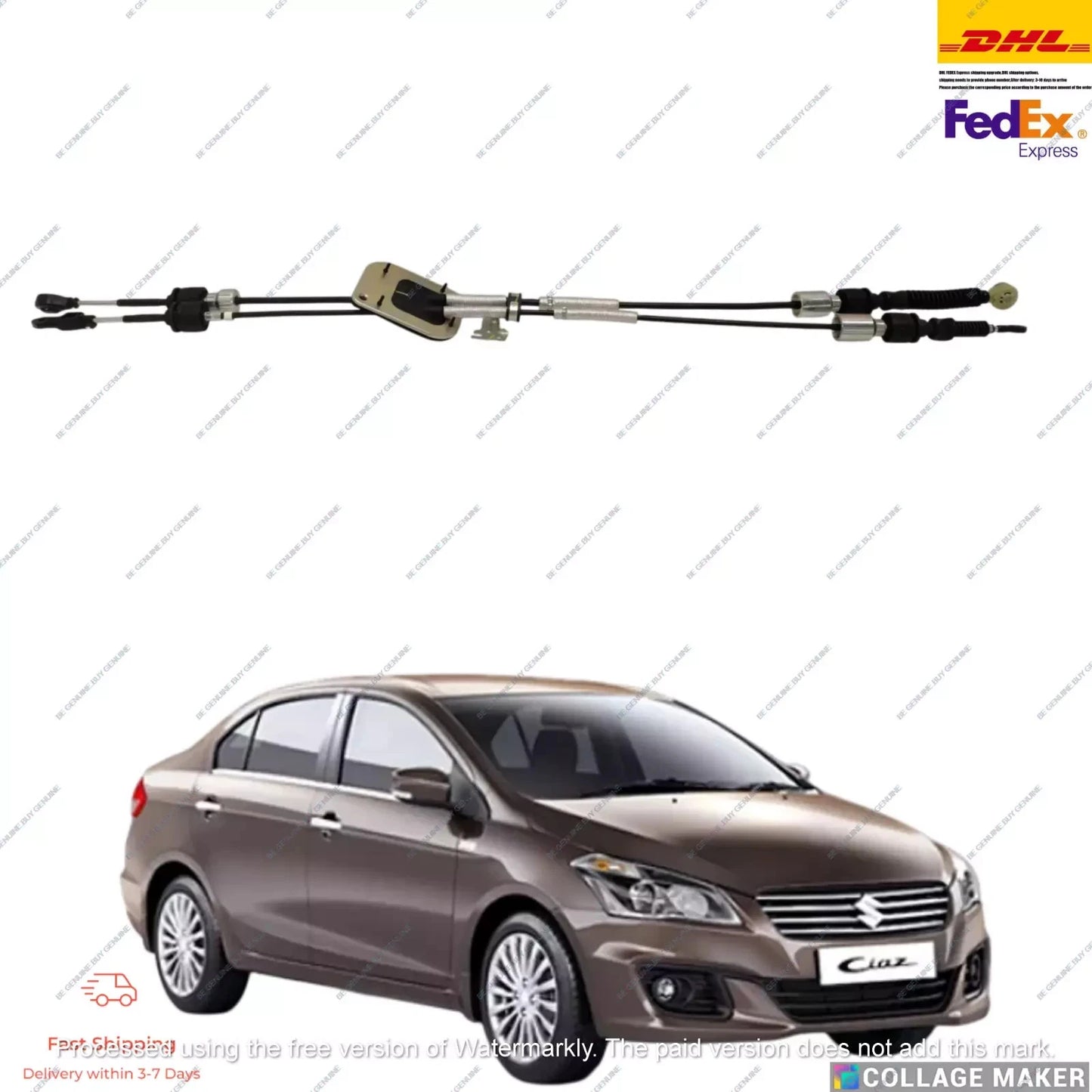 28300M79MA1 Gear Shifter and selector Cable For Suzuki Ciaz 2014-2018