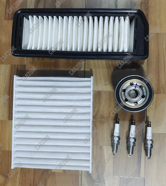 Genuine Filter Kit Suzuki Celerio 2014-2021 Air Oil Pollen Filters & 3 Plugs USA