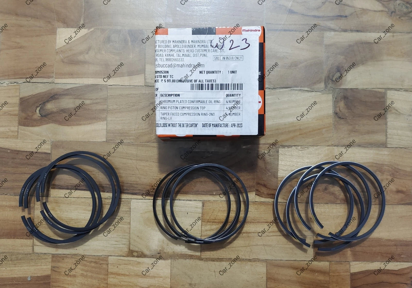Genuine OEM Ring Set For Mahindra Scorpio Mhawk 2.2L XUV 500 2.2L Xylo 2.2  0312BM0530N