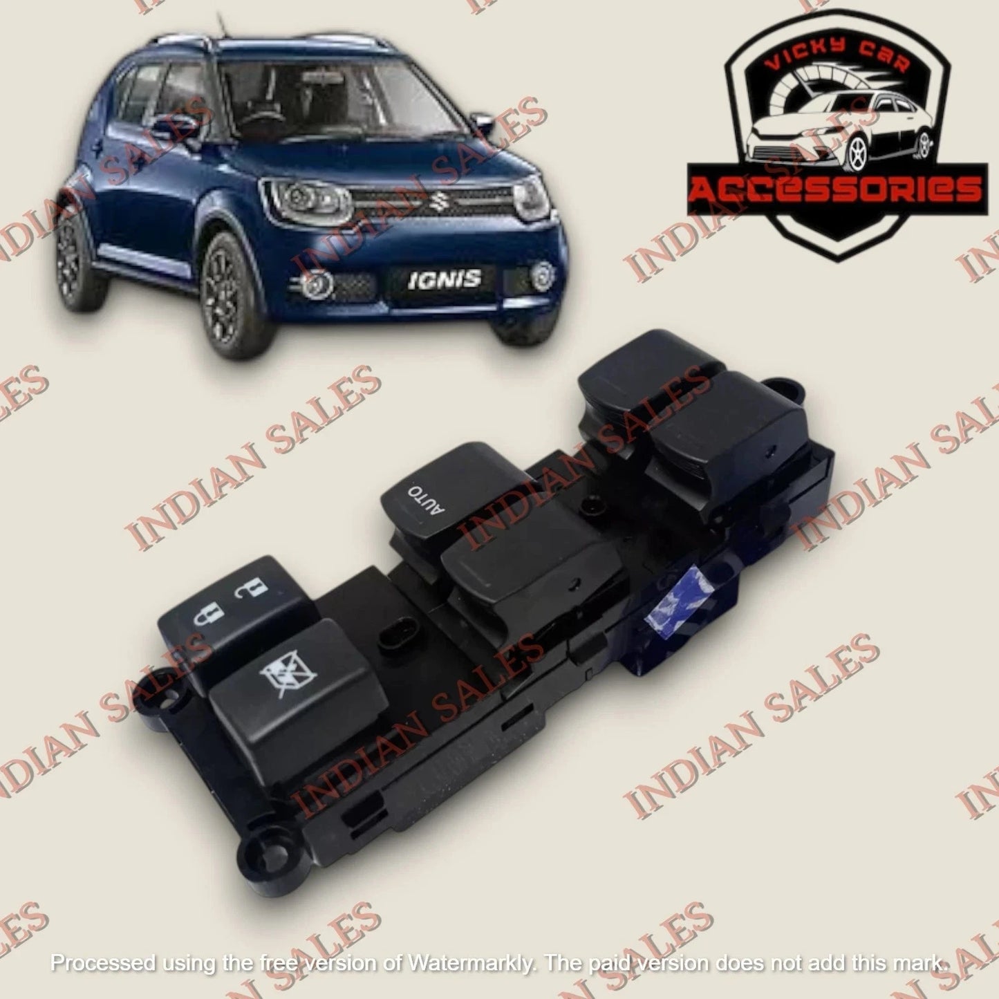 MAIN Window Switch For Suzuki Ignis 2016-2025 Right Hand Drive 37990M68P31