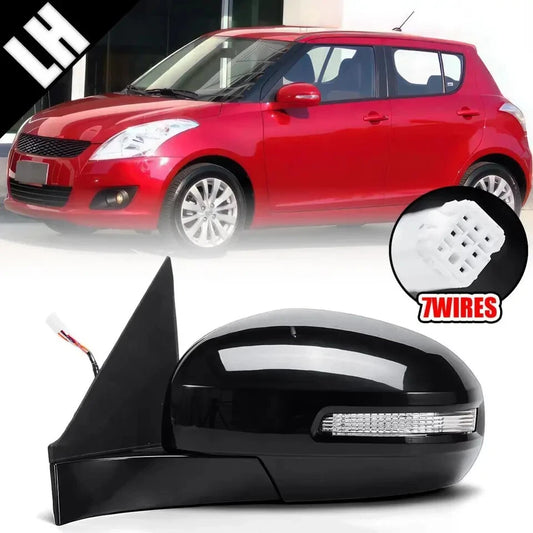 Electric Side Wing Mirror Left 7 Wire With Signal Light Suzuki Swift 2011-2017