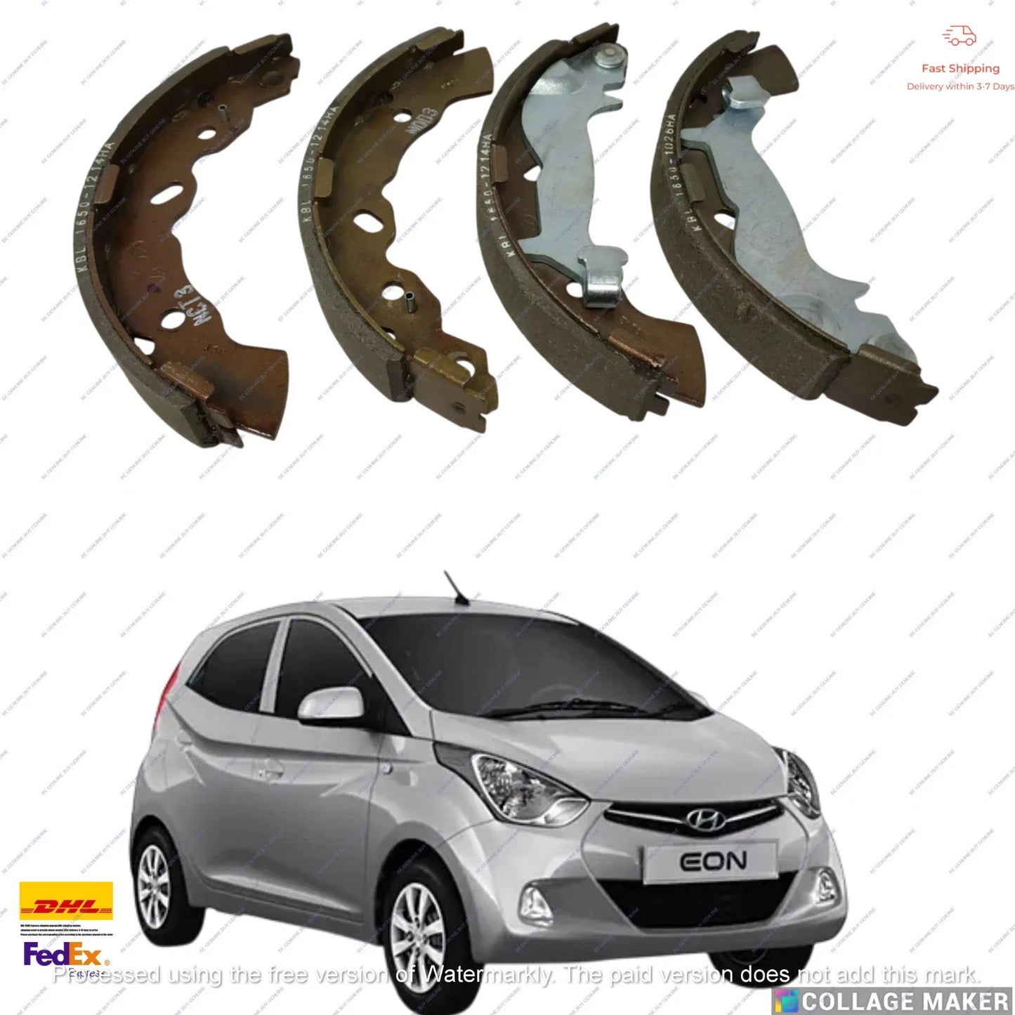 583054NA00 Rear Break shoe Fit For Hyundai Eon 2011-2019 Genuine