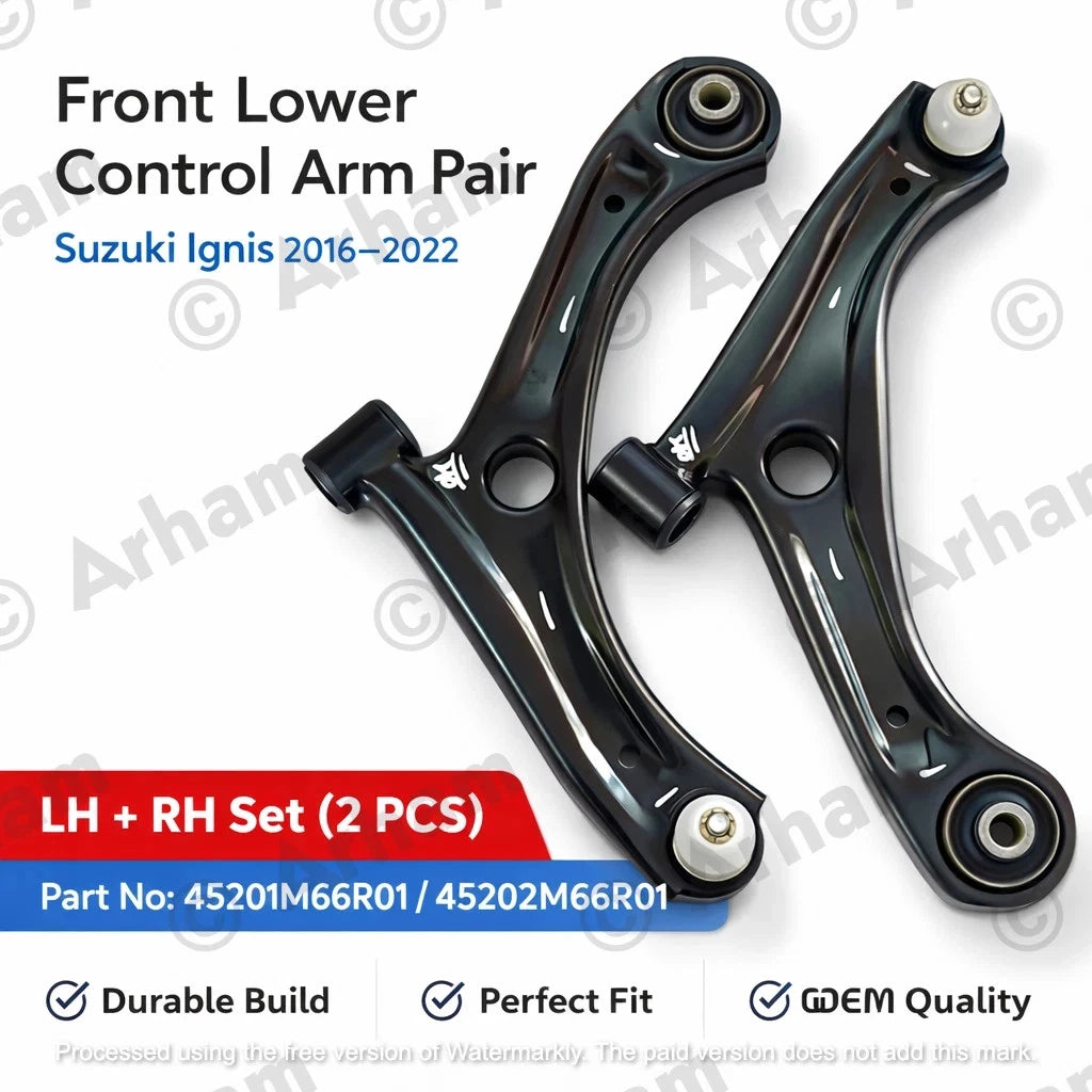 Front Lower Control Arm Pair Suzuki Ignis 2016-25 45201M66R01 45202M66R01