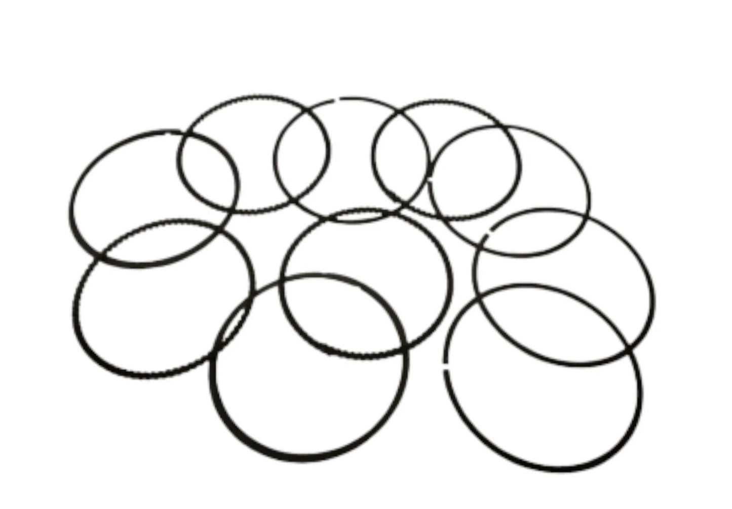 New Genuine Ring Set for Hyundai Part Number 2304002970