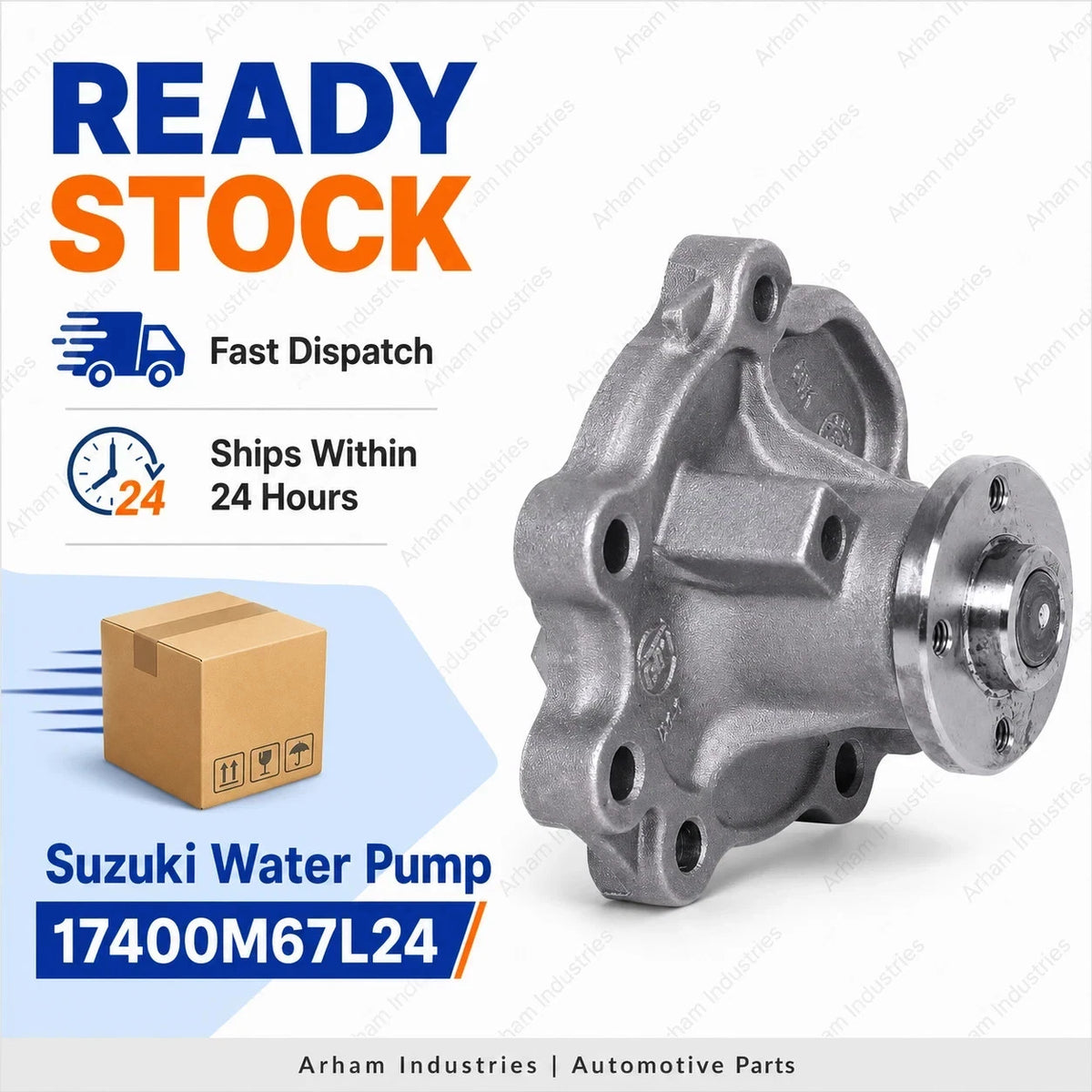 Suzuki Genuine Water Pump for Baleno Celerio Ciaz Ertiga Fronx Ignis 17400M67L24