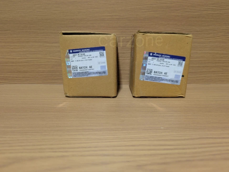 2X Genuine Rear Trailing Bushing For Suzuki Swift 2011-2016 46221M74L00