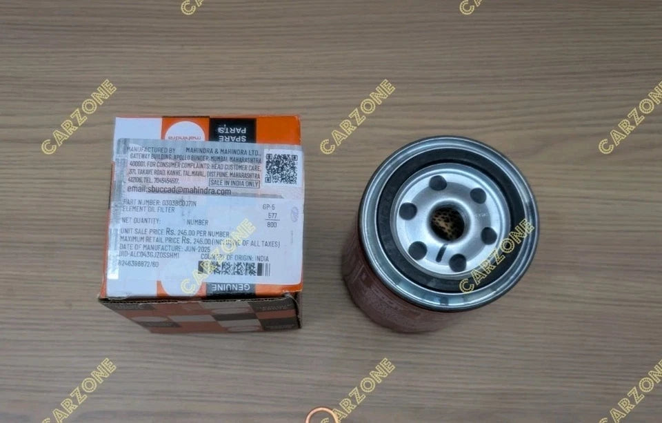 Genuine Mahindra Roxor Oil Filter 0303BC0071N & Oil Drain Washer 0311AAC00260N