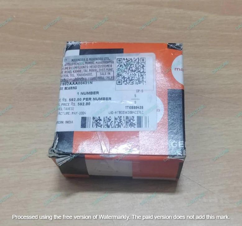 Cojinete de desembrague original nuevo para Mahindra KUV 100 1.2 (gasolina, 2016-2024) 0802AAA00431N