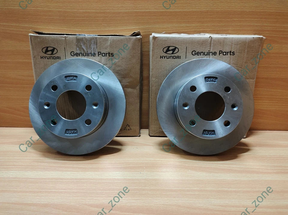 2 Units Genuine Front Disc Rotor Plate For Hyundai EON 2011 to 2019