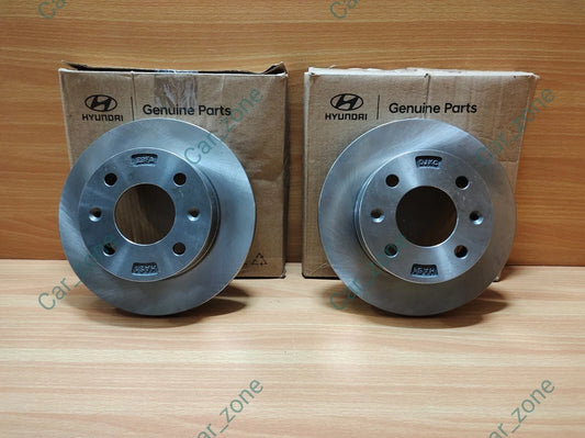 2 Units Genuine Front Disc Rotor Plate For Hyundai EON 2011 to 2019