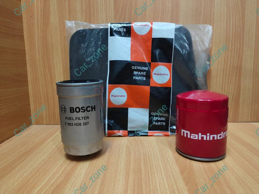 GENUINE AIR OIL & FUEL FILTER FOR MAHINDRA GENIO 2.5L XYLO 2.5L