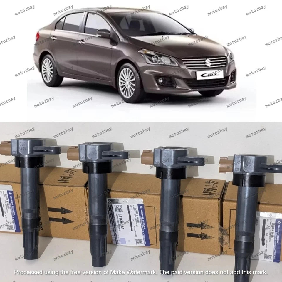 4 Piece Ignition Coil For Suzuki Ciaz 1.4L 2014-2018 OEM Genuine 33400m68k20, 33400M68K31