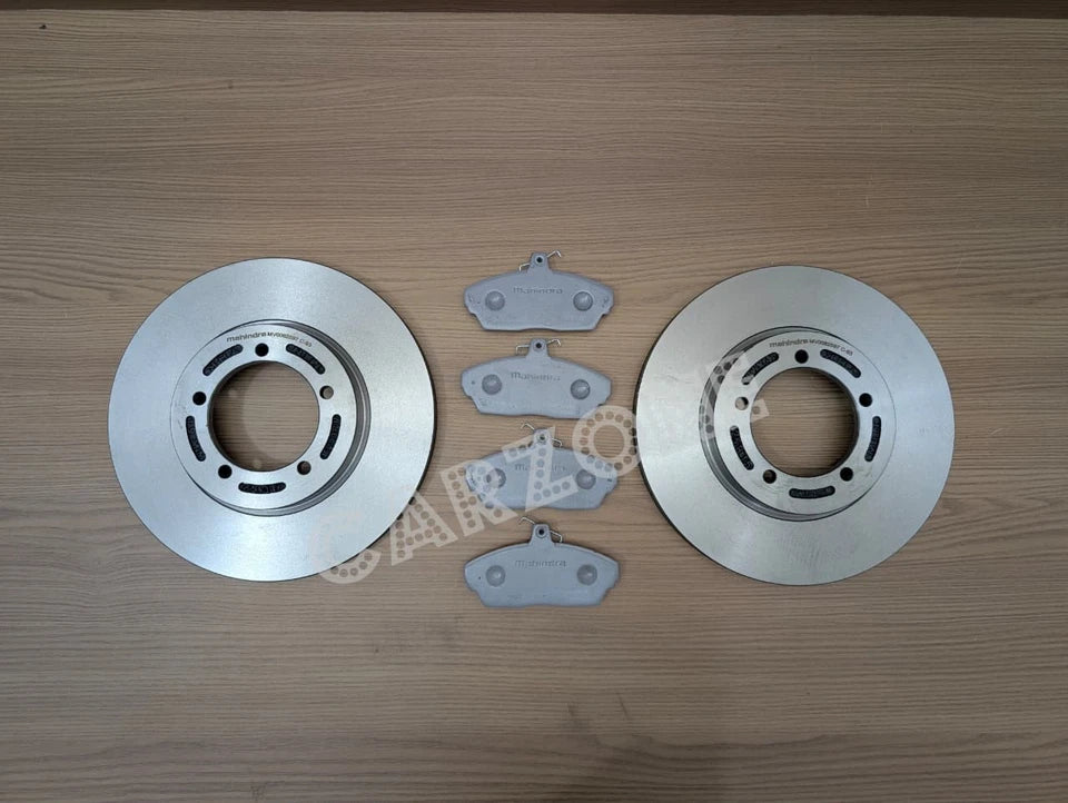Front Disc Rotor & Brake Pads For Mahindra Roxor 2.5L MV0082597