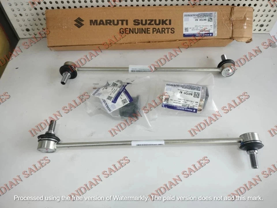 2x Genuine Stabilizer Drop Link Rod & Bar Bush Set For Suzuki Ignis 2016-2024 42420M66R00, 42420M66R00-000