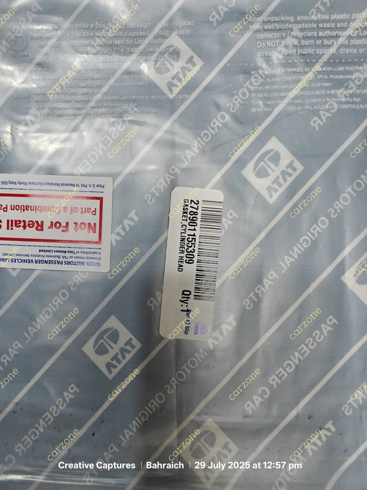 GENUINE CYLINDER HEAD GASKET FOR TATA SAFARI 2.2L 278901155309