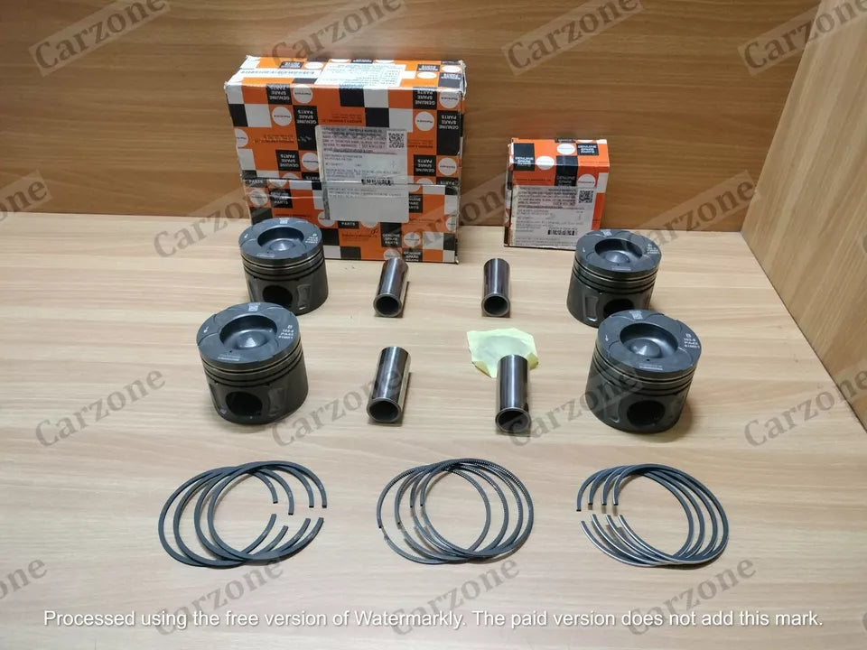 Juego de pistón y aros originales para camioneta Mahindra Scorpio (2017-2024, 140 CV, 0312BM0530N, 0312BAM00620N, 0312BM0560N)