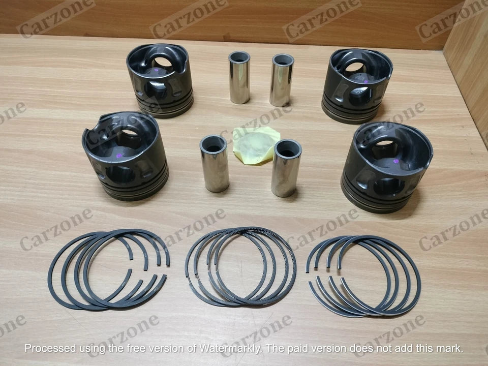 Juego de pistón y aros originales para camioneta Mahindra Scorpio (2017-2024, 140 CV, 0312BM0530N, 0312BAM00620N, 0312BM0560N)